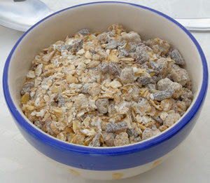 Müsli aus angekeimtem Getreide